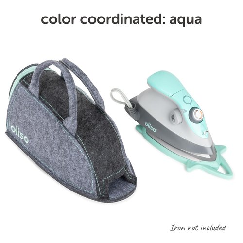 oliso Carry Bag M3Pro and M2Pro mini irons - Fits most mini travel size irons, ideal for travel or storage - Aqua