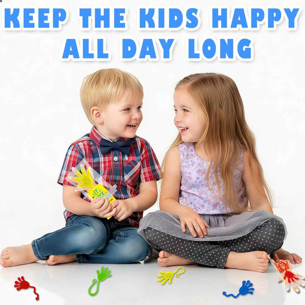 Valentines Cards for Kids Classroom - 28 PACK Sticky Hands with Kids Valentines Cards, Funny Valentine Classroom Gifts for Girls Boys, Valentines Party Favors & Goodie Bag Stuffers for Class Preschool