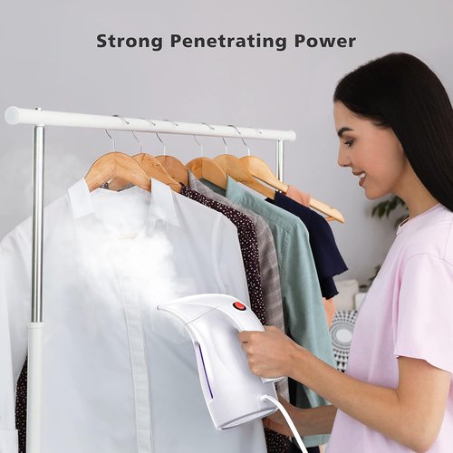 HiLIFE Portable Handheld Clothes Steamer - 240ml Capacity, 700W Power, Wrinkle Removal | Purple