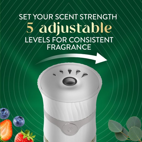 Air Wick Vibrant Plug In Scented Oil Refill, Infused with Essential Oils, Plug In Air Fresheners for Home, Eucalyptus & Wild Berries, 5 ct