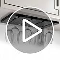 10-Inch Black Wine Glass Holder Rack - 2 Pack, Punch-Free Under Cabinet Storage
