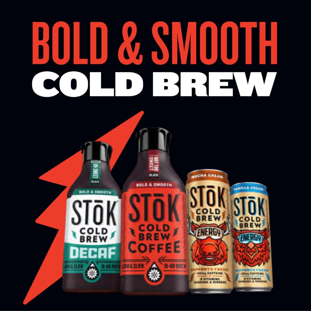 SToK Cold Brew Energy Vanilla Cream, Energy Coffee Beverage with 195mg Caffeine to Help Support Focus, Canned Coffee with B-Vitamins, Guarana and Ginseng,11 fl oz, 12pk