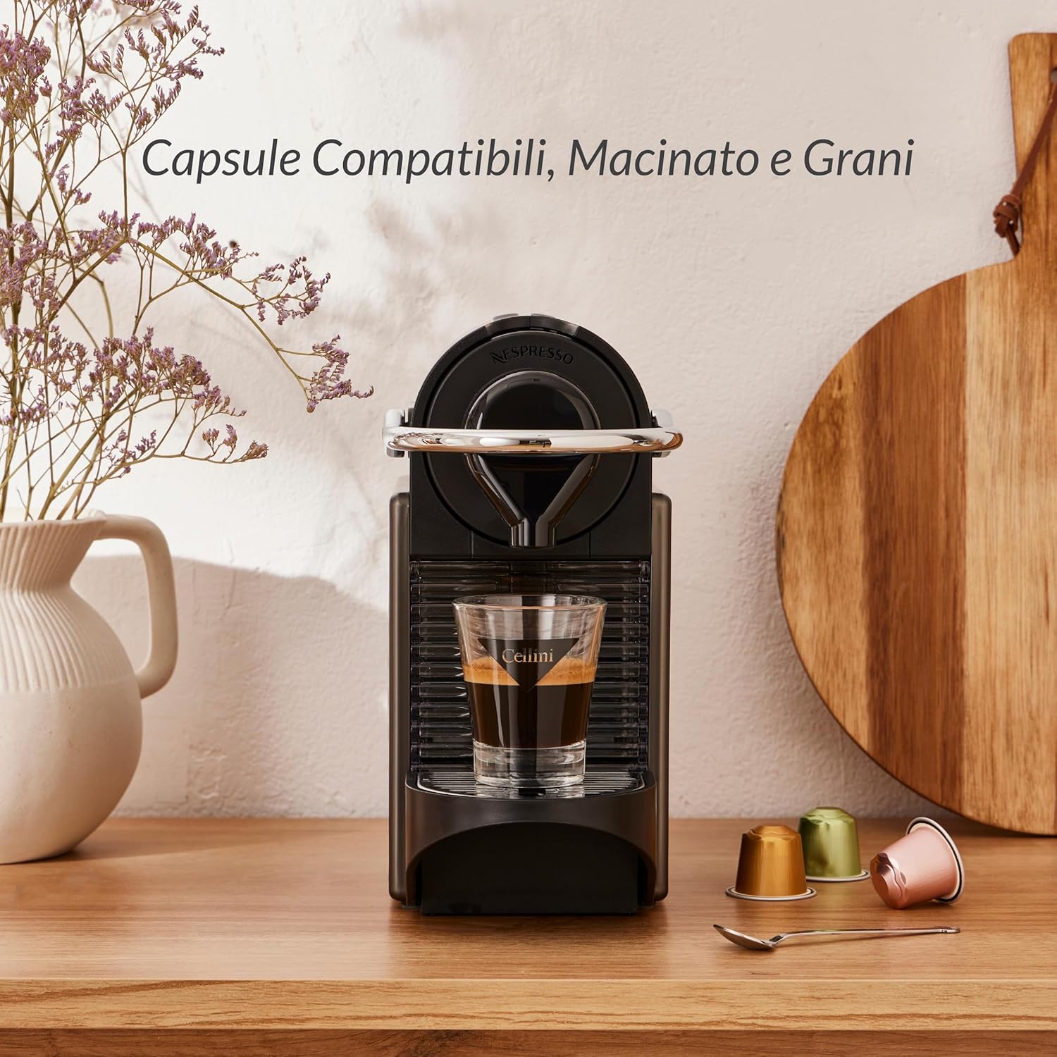 Cellini Caffè Nespresso Pods - 80 Count Mixed Variety of 8 Distinctive Italian Flavors | Medium to Strong Roast