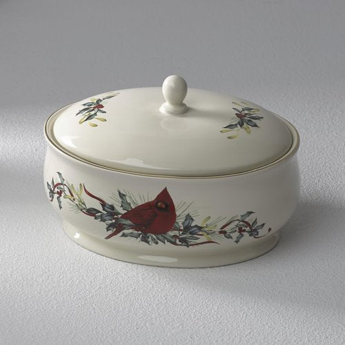 Lenox 870601 Winter Greetings Covered Dish, Christmas & Holiday Hosting