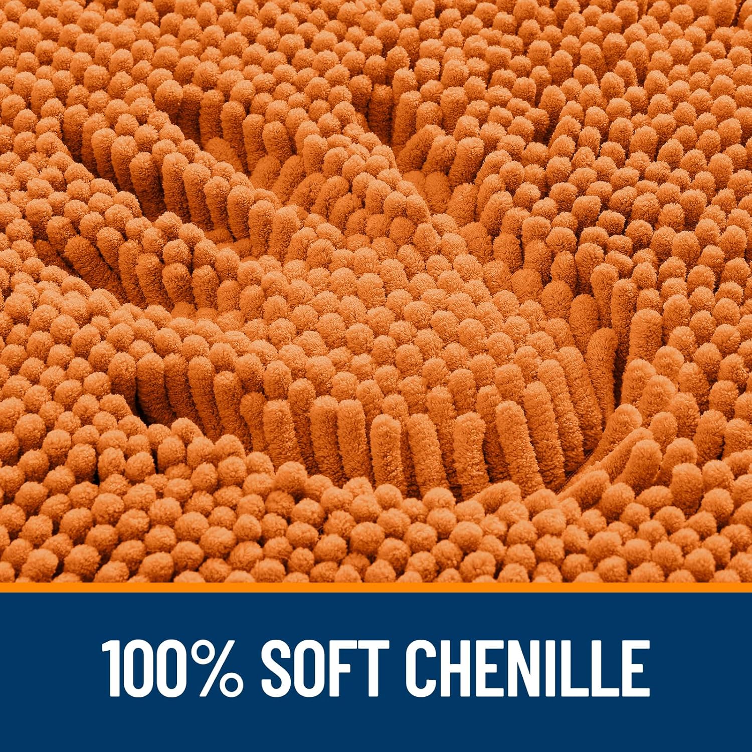 OLANLY Bathroom Rugs - Extra Soft Absorbent Chenille Mats | 30x20 Clay Color, Quick Dry & Machine Washable