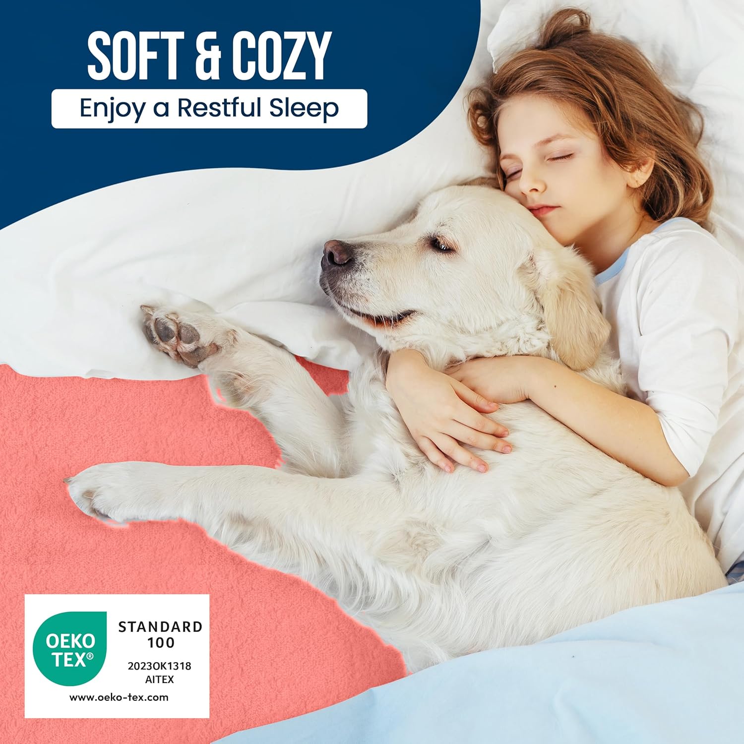 Utopia Bedding Waterproof Mattress Protector - Premium 200 GSM Terry Cover | Soft & Breathable, Queen Size (Coral)
