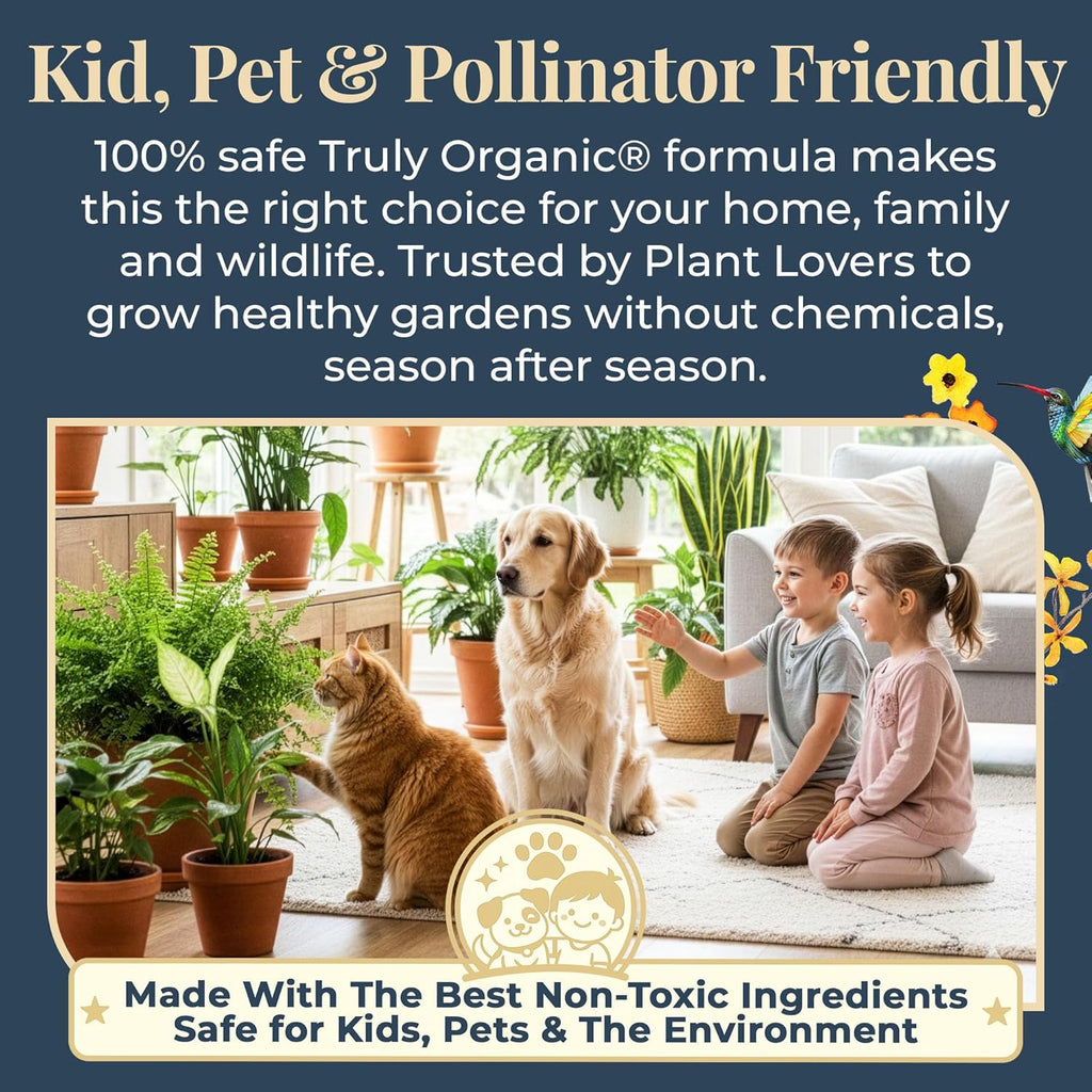 Organic Plant Magic - Fast-Acting Water Soluble Fertilizer - All-Purpose Plant Food for Indoor & Outdoor Use | 1/2 lb Bag