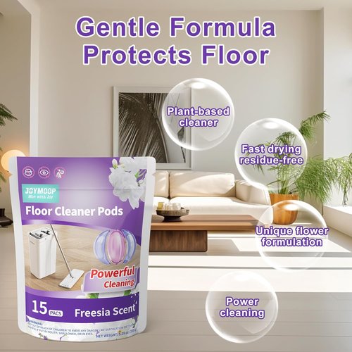 JOYMOOP Floor Cleaner - 45 PCS Mopping Solution for Hardwood Floors | Compatible with Mop Bucket