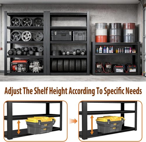 Heavy Duty Storage Shelves by [Brand Name] - Adjustable Metal Garage Shelving | 3500LBS Capacity for Shop, Warehouse, Basement