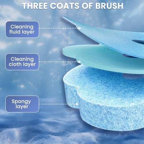 2026 Disposable Toilet Brush Cleaning System with Aromatherapy Refills (Ocean, Lemon, Lavender) – Includes Cleaning Stick, Storage Box, and Scented Refill Tabs