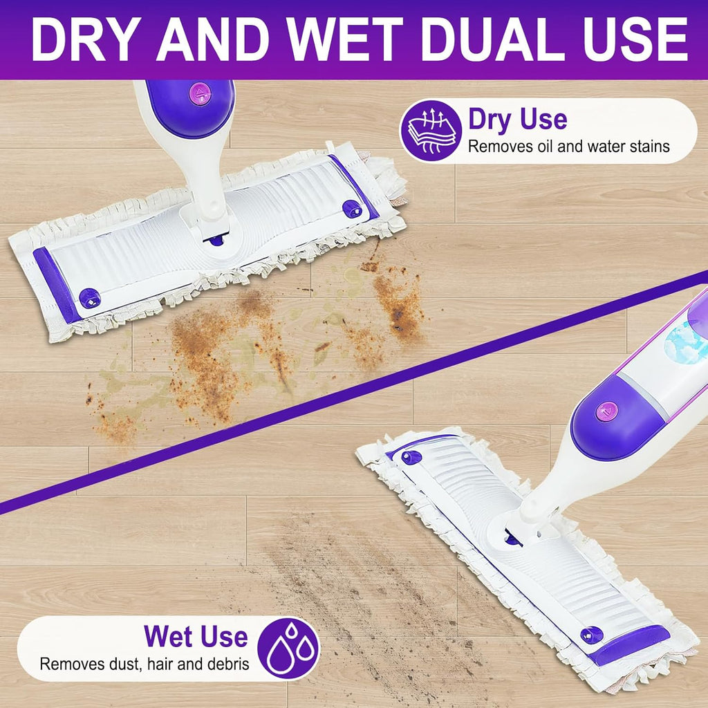 Skiennix 30 Pack Disposable Power Mop Pads - Thickened Multi-Surface Replacement for Swiffer Wet Pads