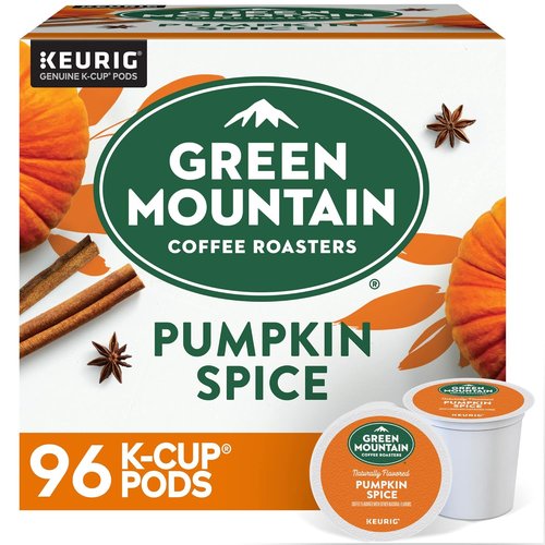Green Mountain Coffee Roasters Pumpkin Spice Coffee - Light Roast K-Cup Pods | 96 Count