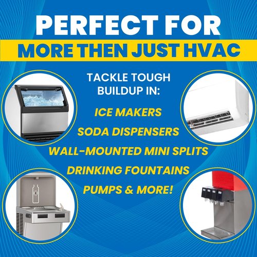 Uncle Todd's HVAC Drain Line Cleaner – 16oz / 8 Months Supply Bleach-Free, Fast-Acting, Long-Lasting AC Drain Line Solution for Tough Clogs & Buildup
