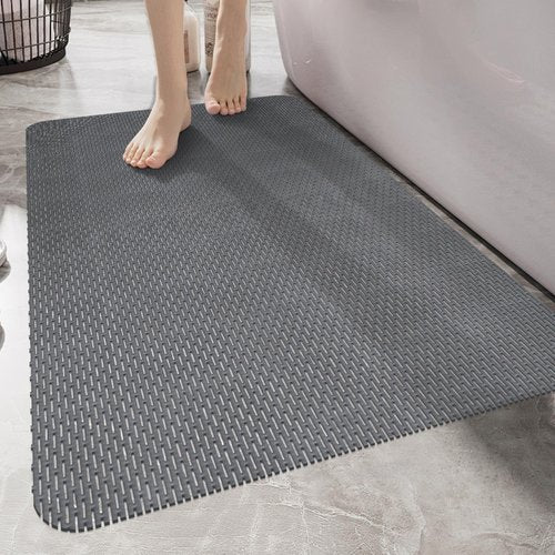 Large Anti Slip Shower Mat - Yonala 39.4" x 31.5" Non Slip Shower Mat for Inside Shower, Trimmable PVC Shower Floor Mat for Shower Stall, Bathroom, Tub, Quick Drying Matt