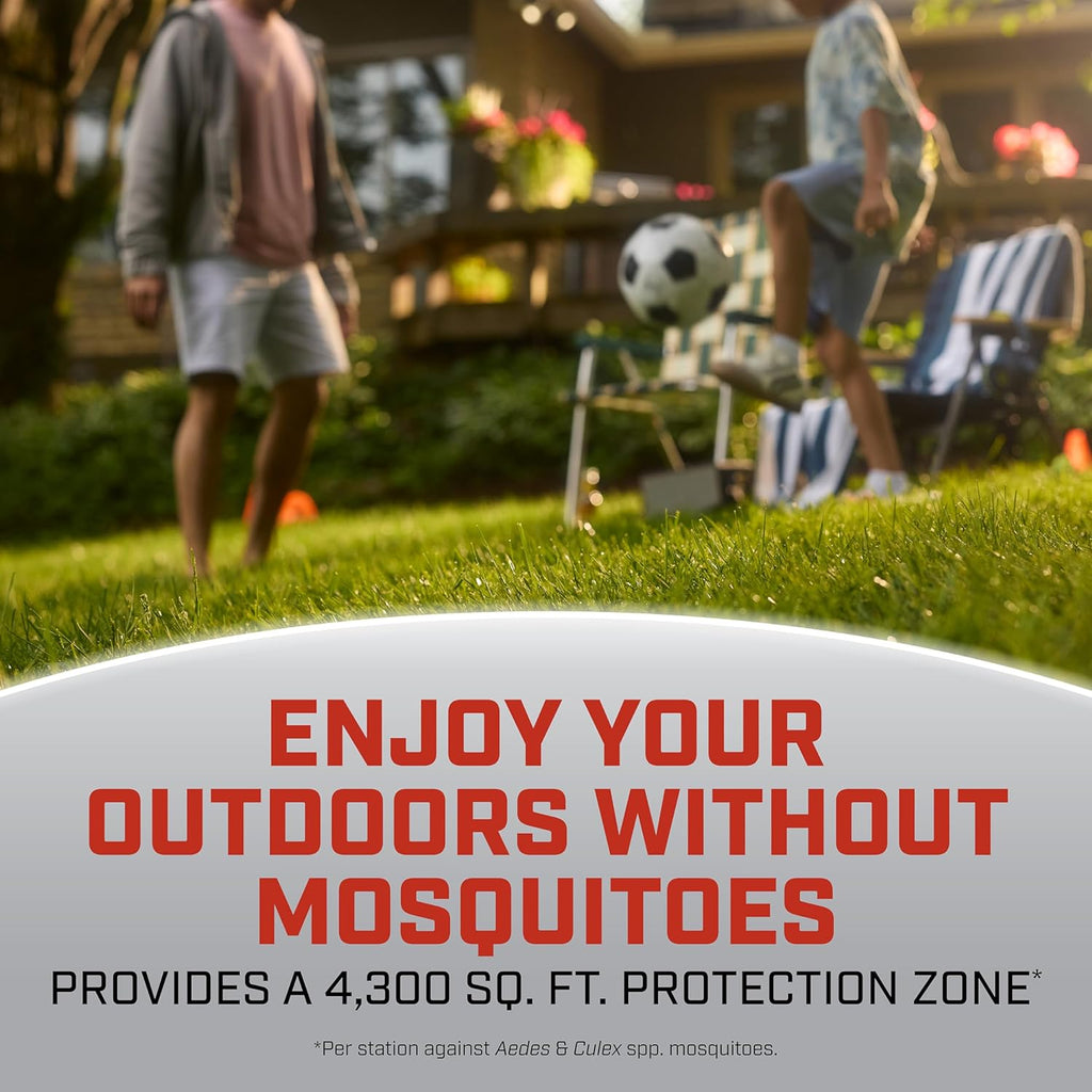 Ortho Home Defense Mosquito Killer - Silent, Easy-to-Use Protection for Up to 4,300 Sq. Ft. | 1 Station & 2 Bands