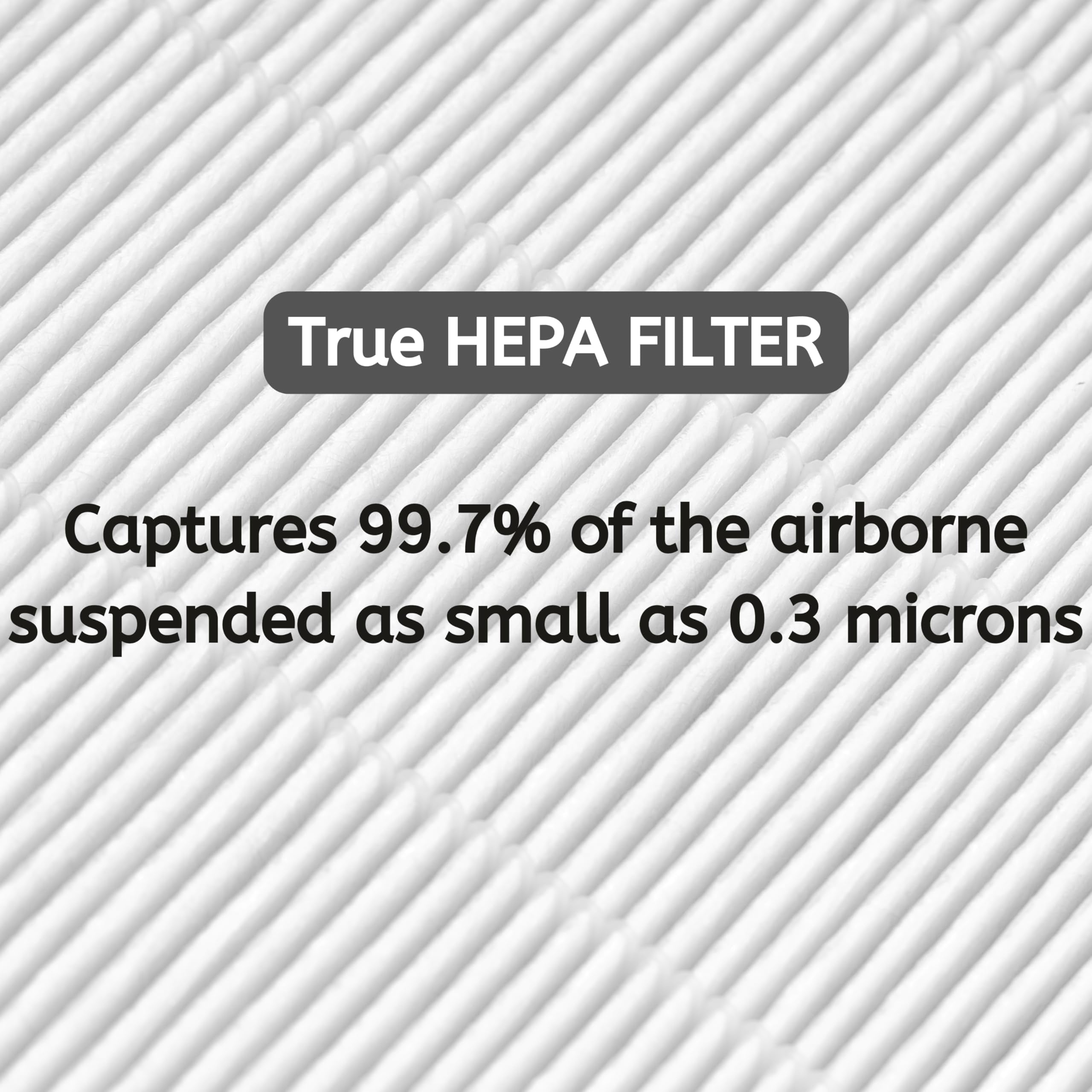 Nispira 3-in-1 HEPA Pre Filter Replacement Compatible with T300 T100 Smart Air Purifier. Compared to Part TF30-Fresh + Carbon, Pack of 2