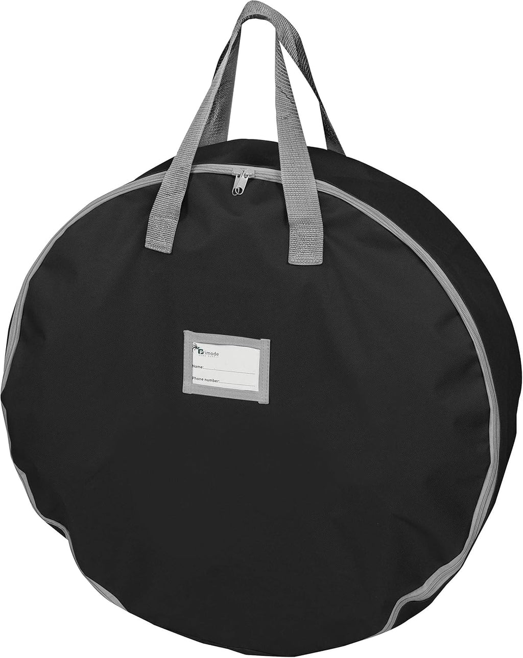Primode Heavy Duty Christmas Wreath Storage Bag - Durable 600D Oxford Polyester - 24” Black Container with Handles