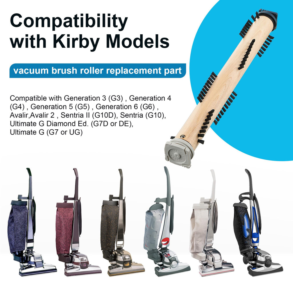 Ceoighe Vacuum Cleaner Brush Roll Compatible with Kirby Vacuum Cleaner G3/G4/G5/G6/Sentria, Ultimate G, Attachments Replacement Part, Brush Roller with Magnet&Ball Bearing for Deep Carpet Clean(1 Pcs)