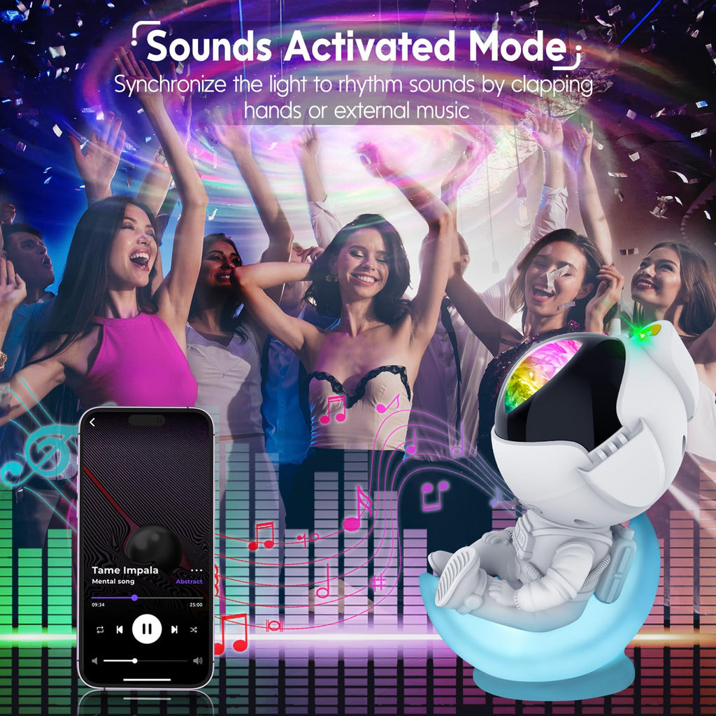 Rossetta Astronaut Galaxy Projector, Star Lights for Bedroom, Night Light Projectors with Timer and Remote, Kids Adults Room Decor Aesthetic, Gifts for Christmas, Birthdays