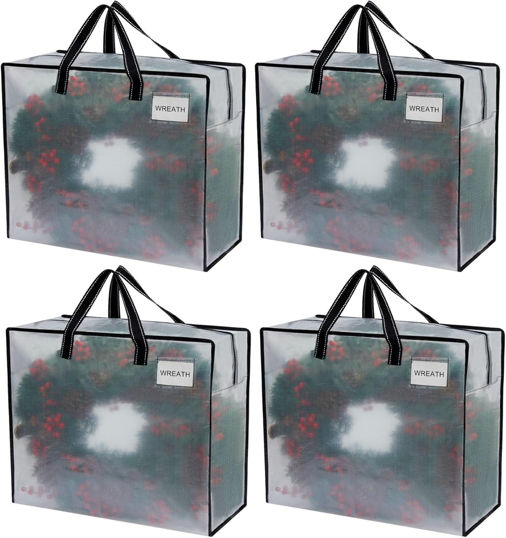 VENO Heavy Duty Moving Bags - 22 Gallon Storage Totes for Camping, Clothes & Bedding | 4 Pack