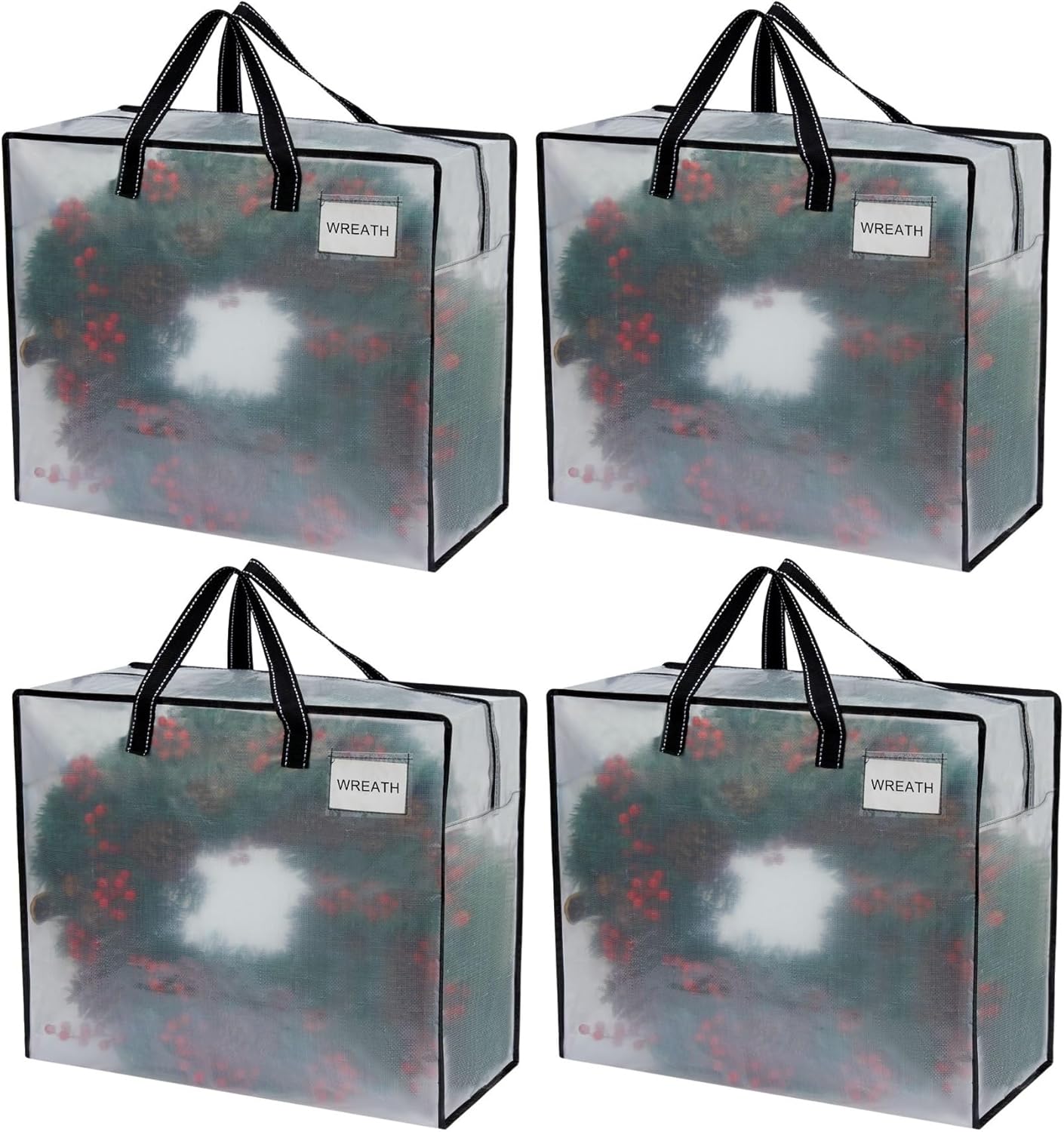 VENO Heavy Duty Moving Bags - 22 Gallon Storage Totes for Camping, Clothes & Bedding | 4 Pack