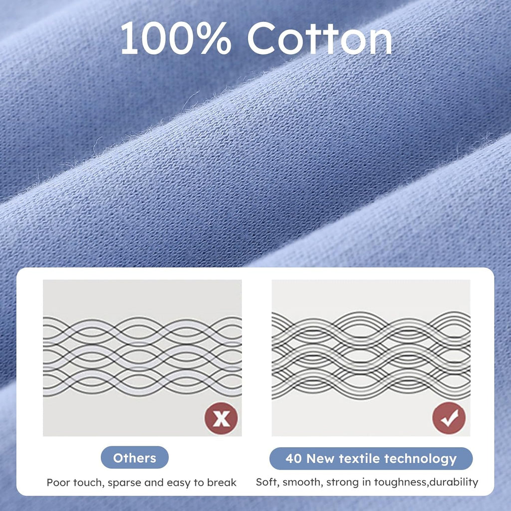 Yoofoss Baby Swaddles - 100% Cotton Adjustable Swaddle Sack for Newborns | 0-3 Months, 3 Pack, Soft & Breathable