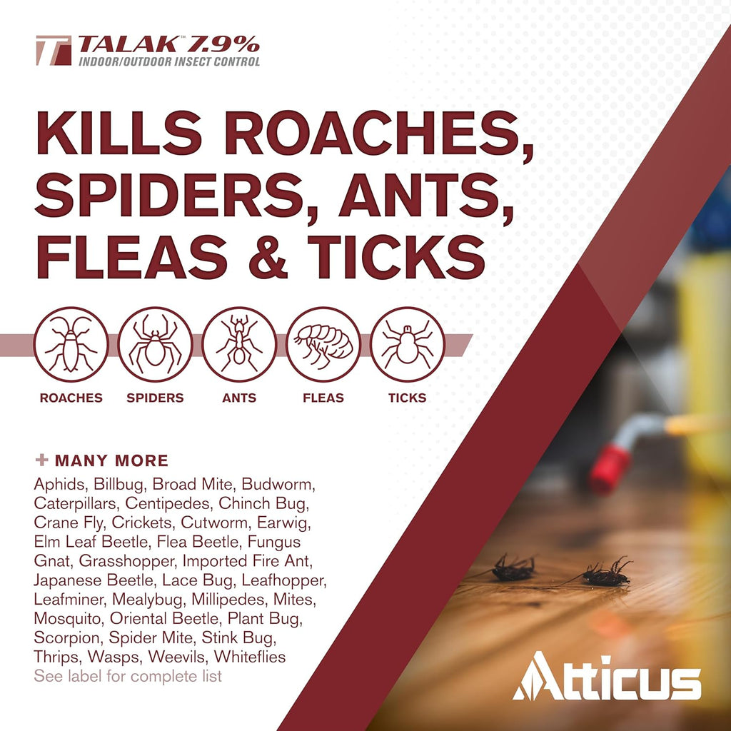 Atticus Talak Insect Control - Bifenthrin Concentrate for Indoor/Outdoor Use (32 Ounce)