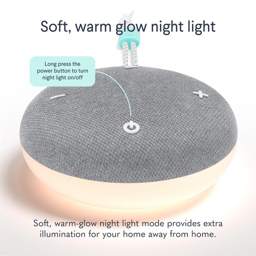 SNOOZ Go - Portable Travel Sound Machine, 6 Sounds, Fan, Pink & White Noise, Rechargeable Bluetooth Speaker, Sleep Aid for Adults, Kids, Office Privacy, Sleeping Essential for Gift Registry - Charcoal