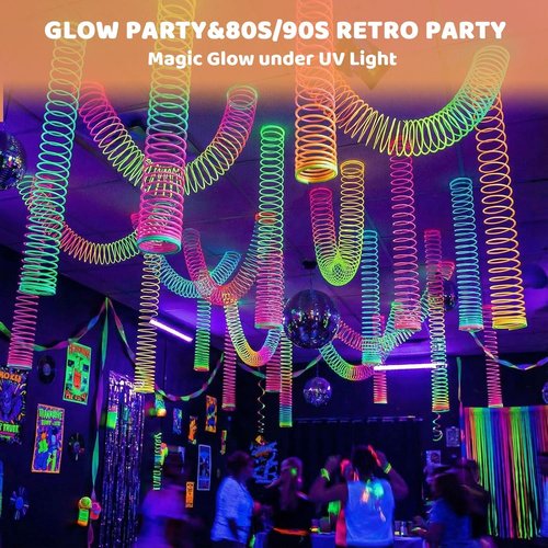 JOHOUSE Rainbow Magic Spring Toys - 12 PCS Colorful Plastic Party Favors for Kids | Fun Goodie Bag Stuffers