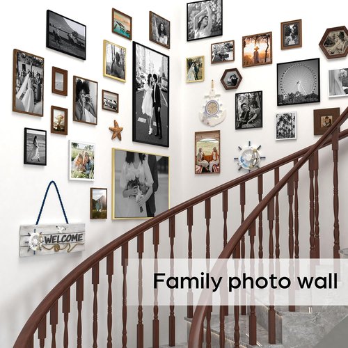 Giftgarden 8x10 Picture Frame - Sleek Black Design for Wall or Tabletop Display