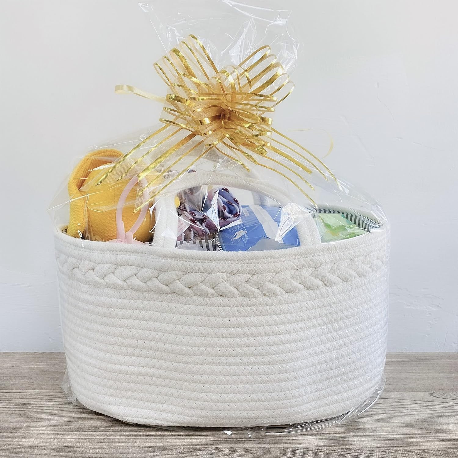 ABenkle Baby Diaper Caddy - Stylish Nursery Storage Bin & Car Organizer for Diapers & Wipes