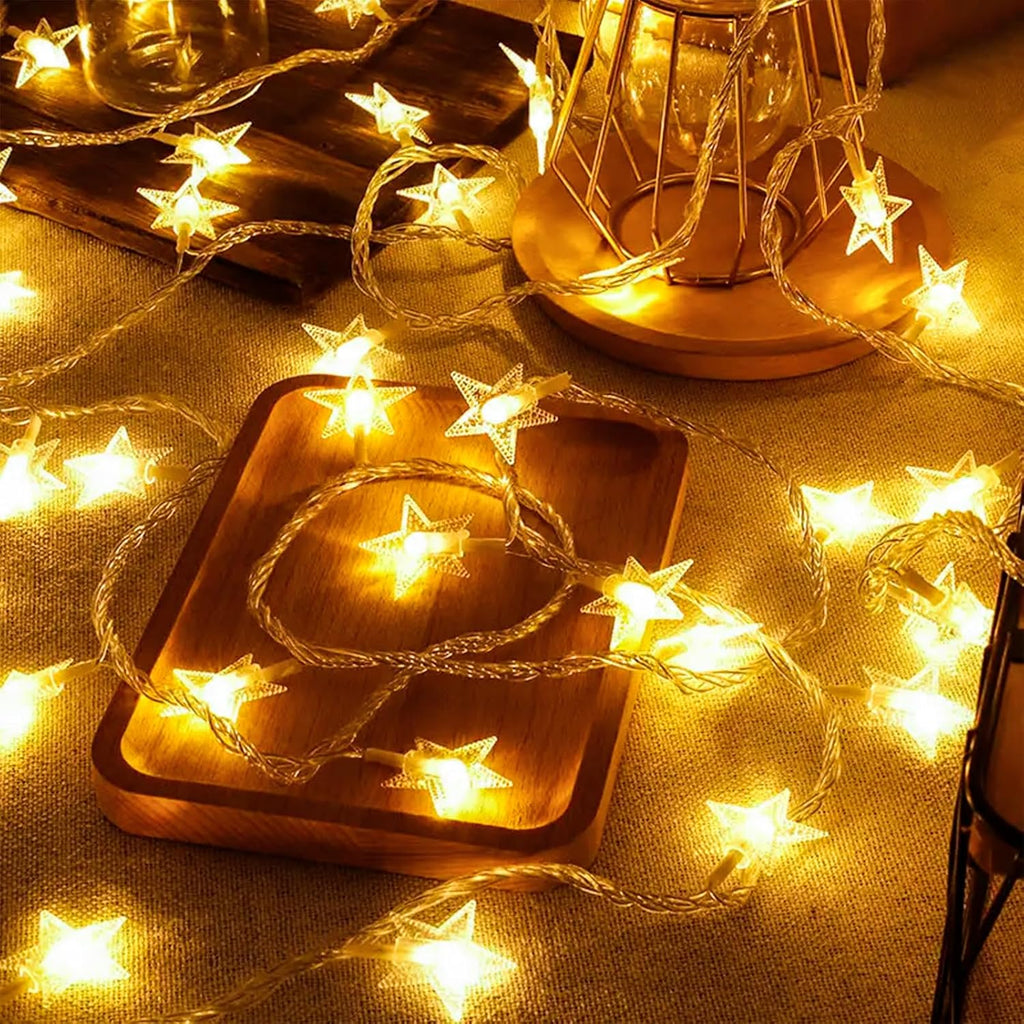 Plun Fairy Star String Lights - 100 LED Waterproof Twinkle Lights | 8 Modes for Indoor & Outdoor Decor