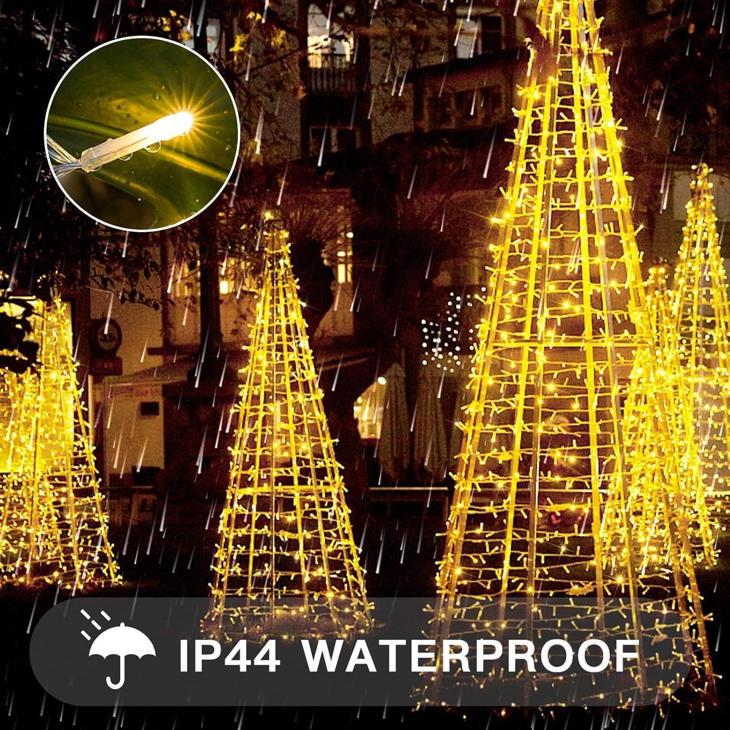 Suddus Indoor String Lights - 33ft 100 LED Warm White Fairy Lights with Remote & Timer for Home Decor