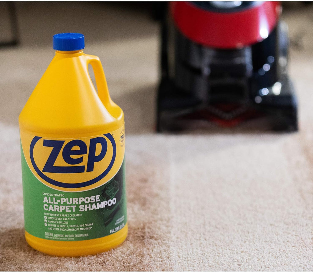 Zep All-Purpose Carpet Shampoo - Professional Formula for Deep Cleaning | 1 Gallon