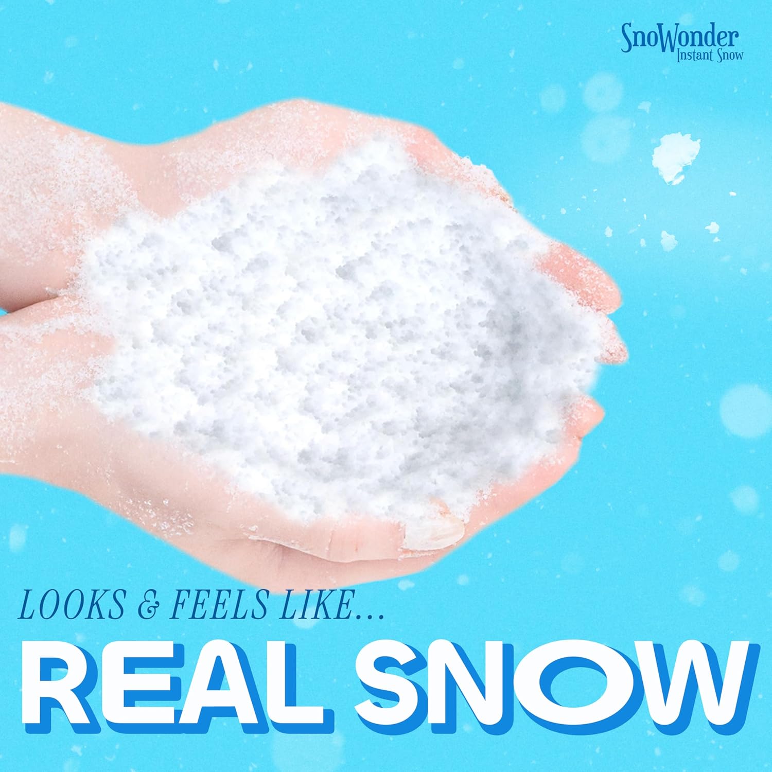SNOWONDER Instant Fake Snow - Perfect for Cloud Slime | Mix Creates 120 Gallons of Snow