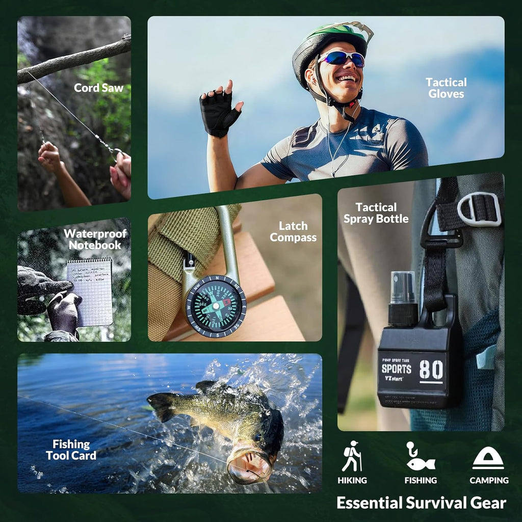 Survival Kit Advent Calendar - 24 Days of Essential Emergency Gear for Men | Perfect Xmas Gifts for Outdoor Enthusiasts
