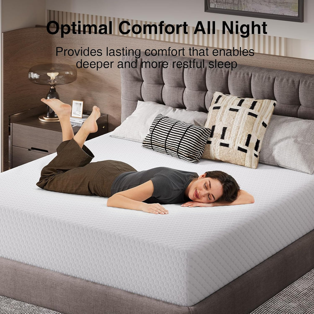 Novilla Queen Mattress - 14 Inch Memory Foam for Pressure Relief & Support | Cool, Medium Firm, CertiPUR-US Certified