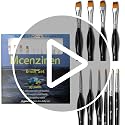 10-Piece Detail Paint Brush Set with Ergonomic Triangular Grip