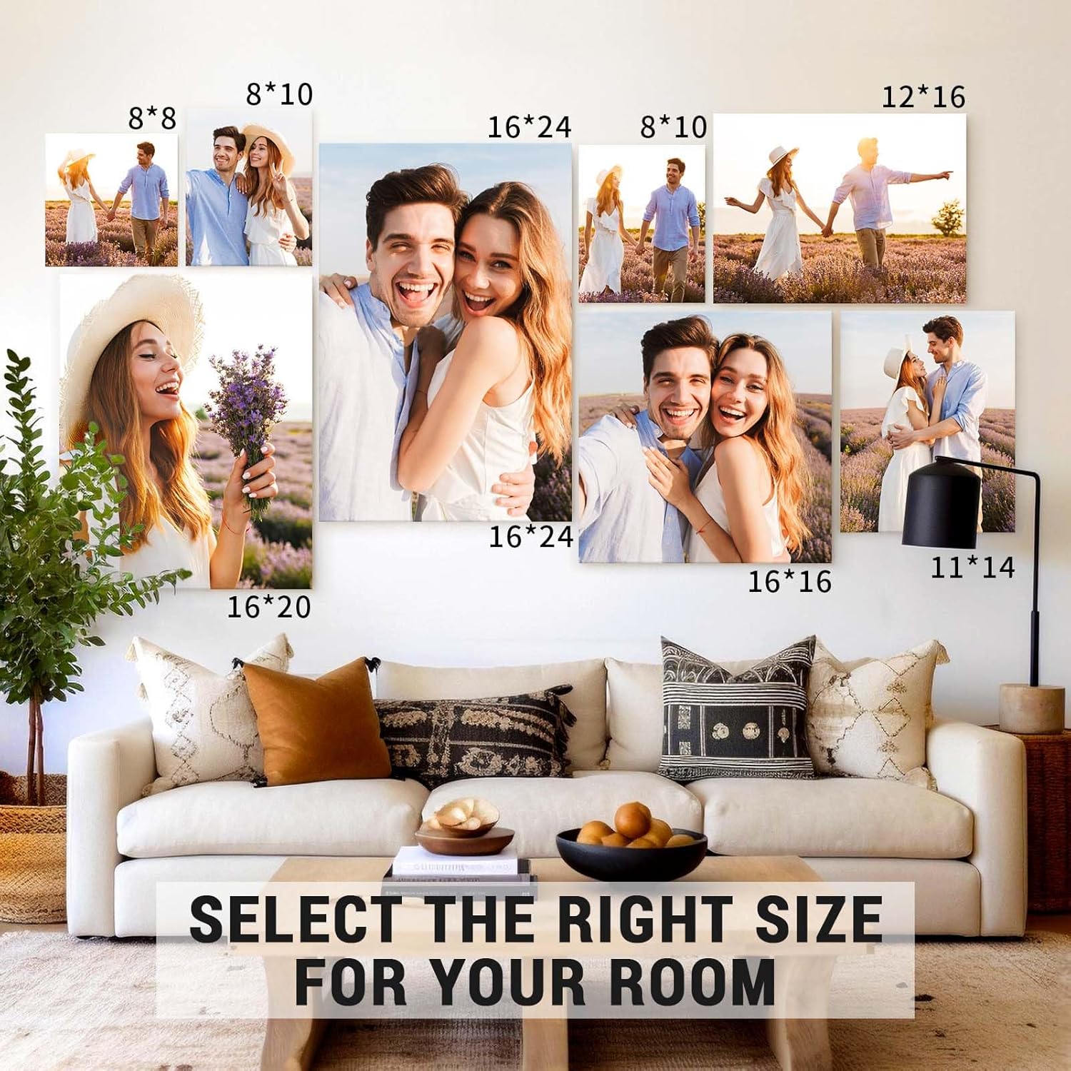 Texas Art Custom Canvas Prints - Personalized Photo Wall Art | Ideal Gift for Home Decor, 8x8in