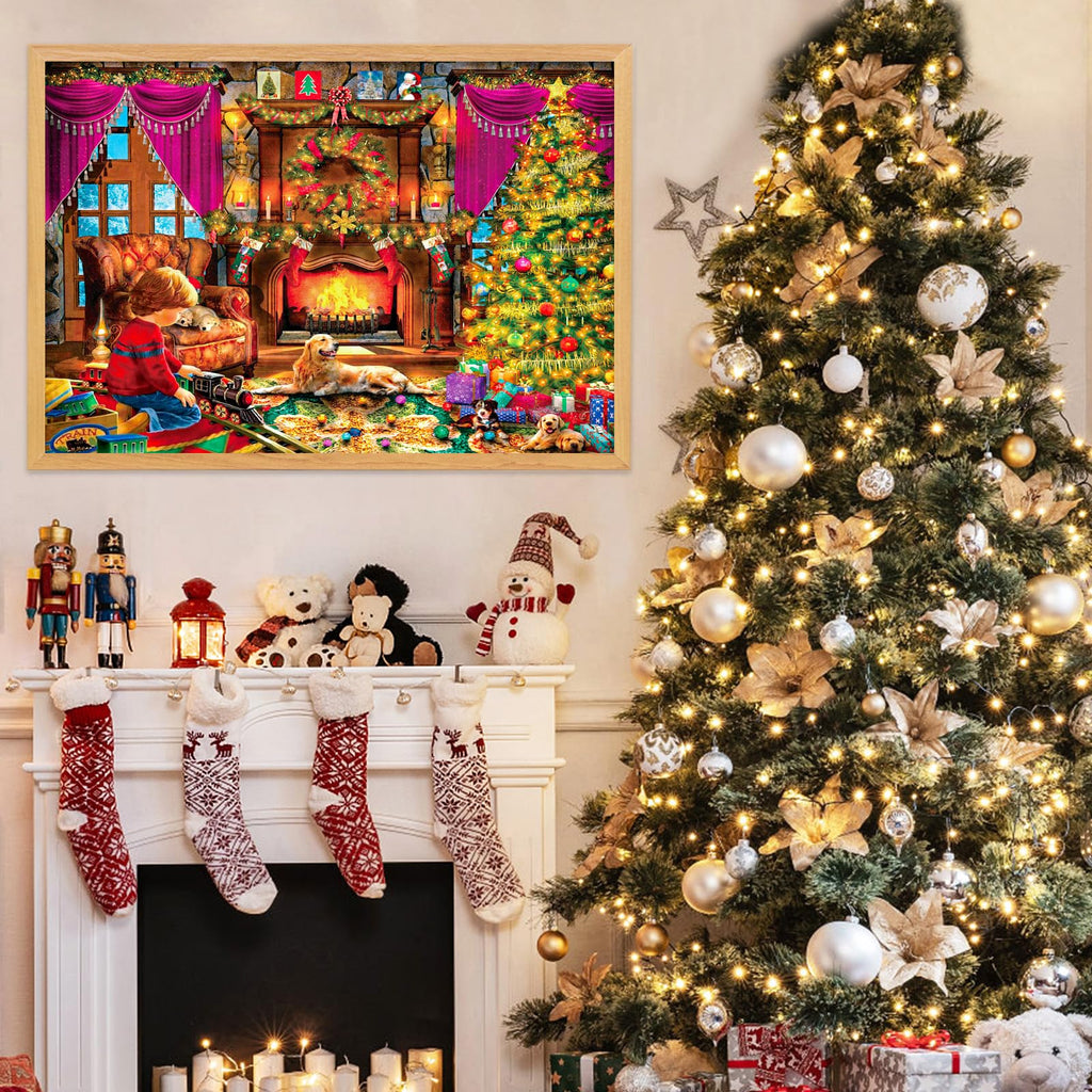 Advent Calendar 2025 Christmas Jigsaw Puzzles, Christmas Surprise Countdown Calendars for Adult and Kids, 24 Parts 1008 Pieces Holiday Puzzle Gifts Decorations with Puzzle Saver
