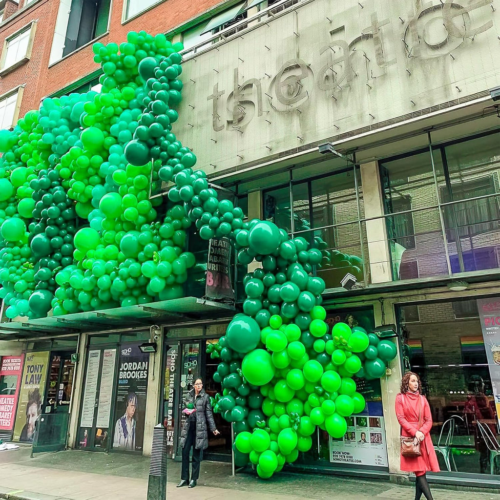 PartyWoo Green Balloons - 100pcs 12 Inch Latex Helium Balloons for Birthday & Baby Shower Decor