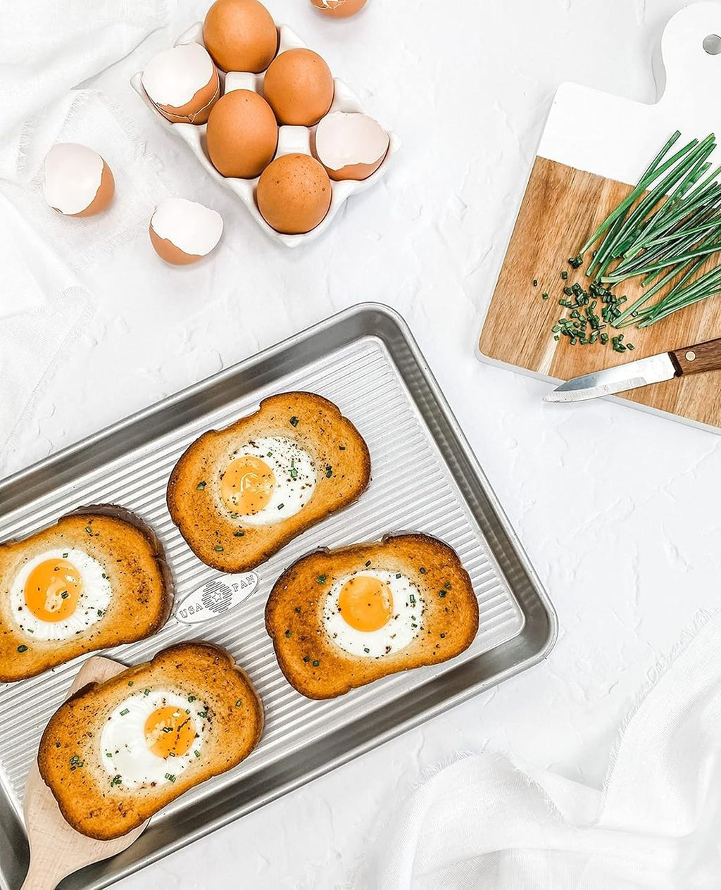 USA Pan Nonstick Quarter Sheet Pan Set - Perfect for Baking | Set of 2 Durable Pans