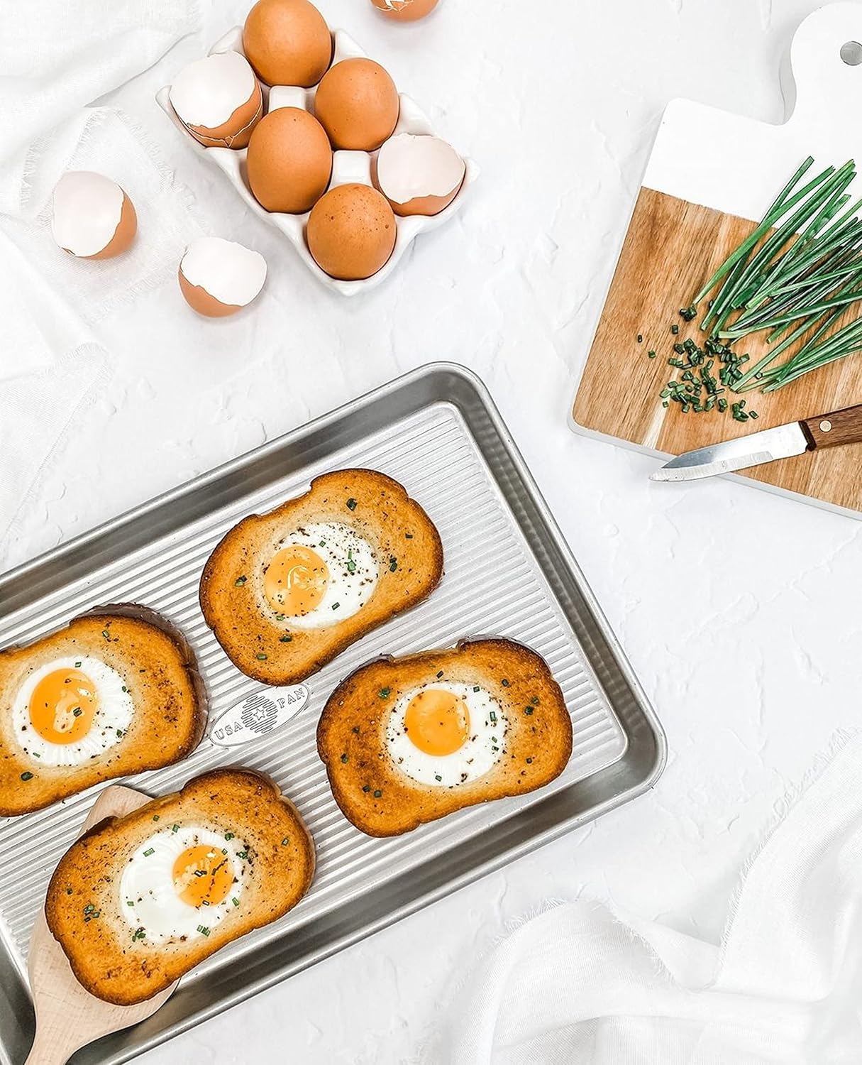 USA Pan Nonstick Quarter Sheet Pan Set - Perfect for Baking | Set of 2 Durable Pans