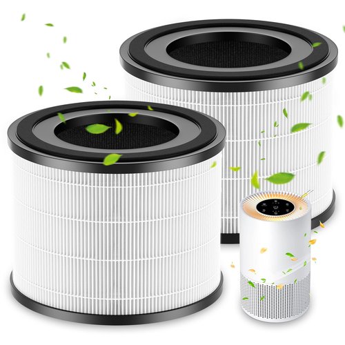 AP-S0610L Replacement Filter Compatible with MOOKA AP-S0610L Air Puri-fier, Efficient Air Filter, 3-Stage Filtration System, 2 Pack