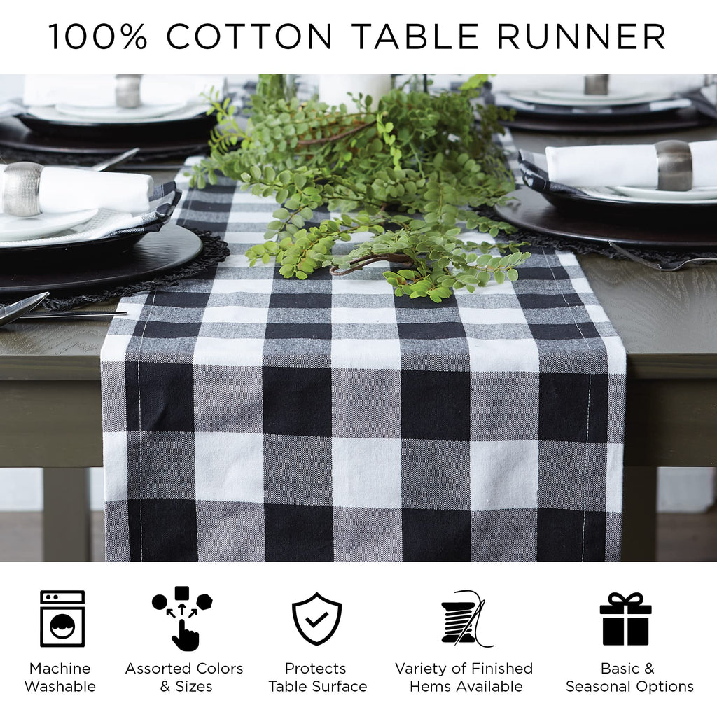 DII Dobby Stripe Woven Table Runner, 13x108 (13x113.5, Fringe Included), Honey Gold
