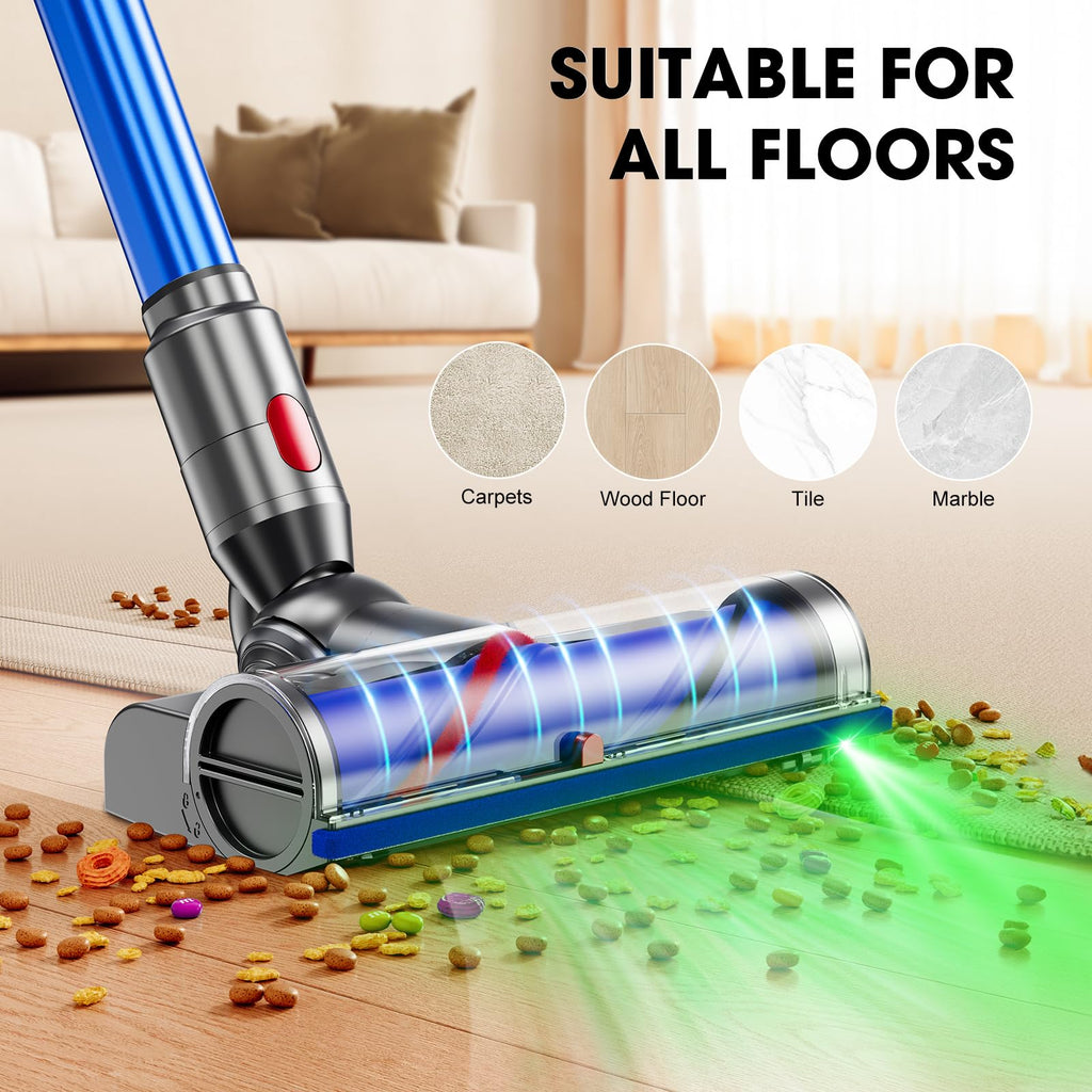 Vacuum Replacement Head for Dy-Son V15/V7/V8/V10/V11 Direct Drive Motor-Head Brush Roller for Dyson Vacuum Attachments Parts, Upgrade Anti-Tangle Vacuum Part for Carpet Hardwood Floor
