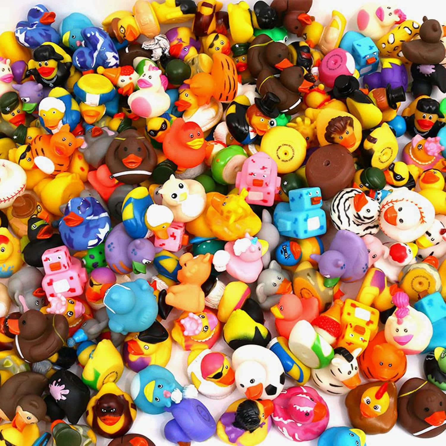 WQTHE Rubber Duck Set - 30 Pack Assorted 2.3 Inch Floater Toys for Kids | Perfect for Parties & Bath Time
