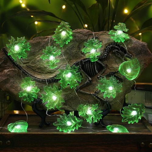 Enchanted Forest Fairy Lights - Leaf Vine Garland Indoor String Lights with USB & Battery Powered Illumination 10ft 30LED Artificial Ivy Vines for Boho Decor - Ideal for Bedroom Greenhouse Yard Office