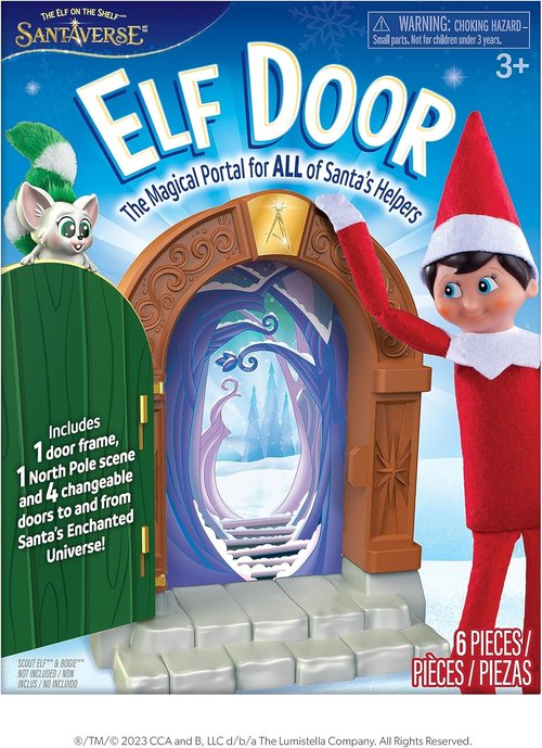 Elf On The Shelf - Magical Elf Door Kit with 4 Enchanted Designs for Santa’s Helpers