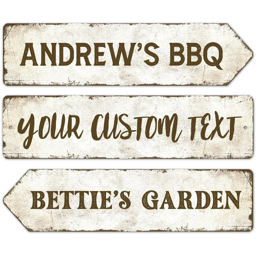 Rustic Custom Sign - Personalized Metal Sign for Men | Perfect Gift for Dad, 6x24 Inches, Fade Resistant